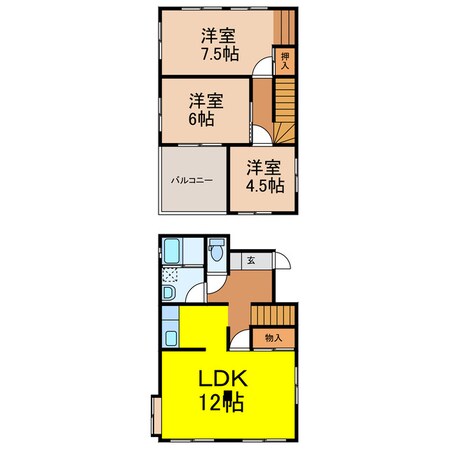 野木町丸林353-5戸建の物件間取画像